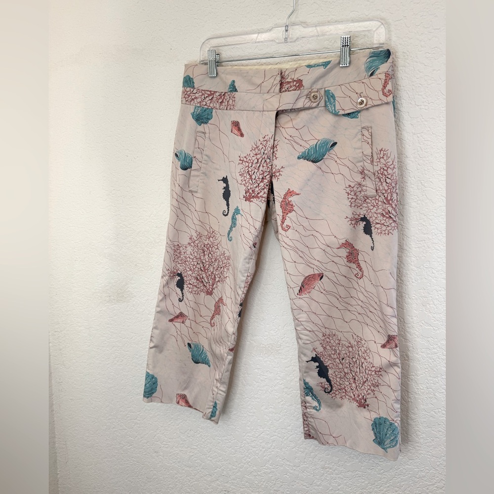 Anthropologie Leifsdottir tropical‎ cropped pant